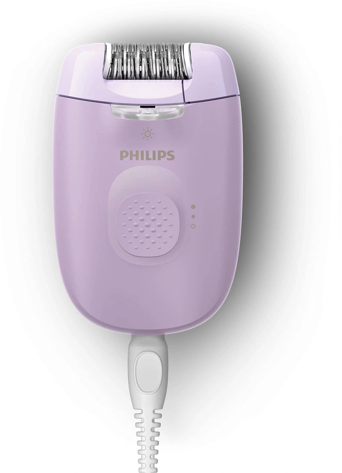 Эпилятор Philips BRE257/00 скор.:2 насад.:3 от электр.сети фиолетовый - фото 3