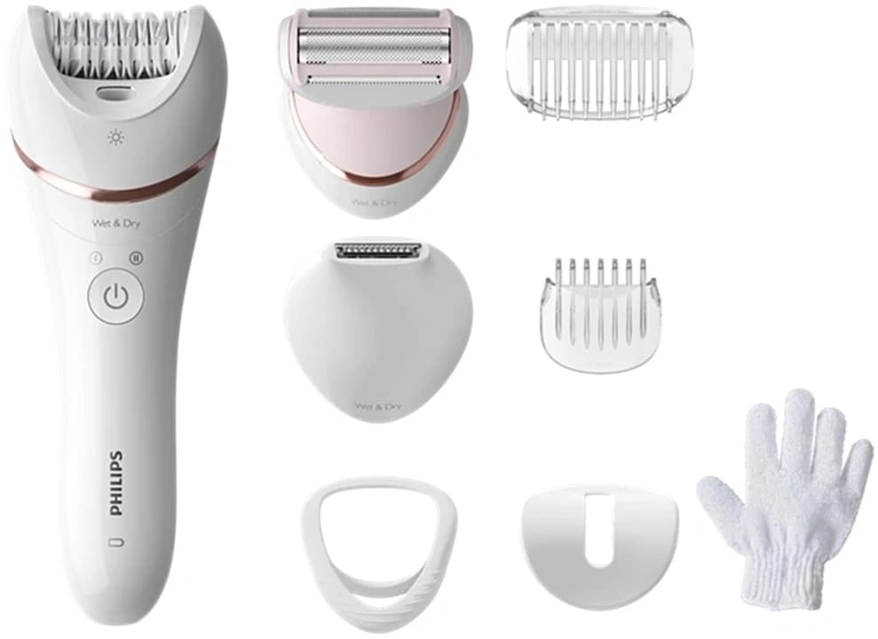 Эпилятор Philips BRE720/01 скор.:2 насад.:6 от аккум. белый - фото 4