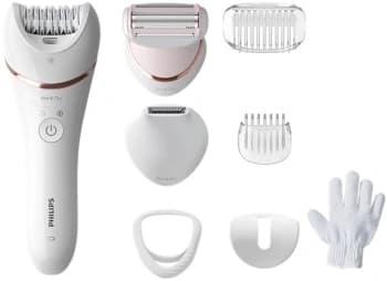 Эпилятор Philips BRE720/01 скор.:2 насад.:6 от аккум. белый - фото 5