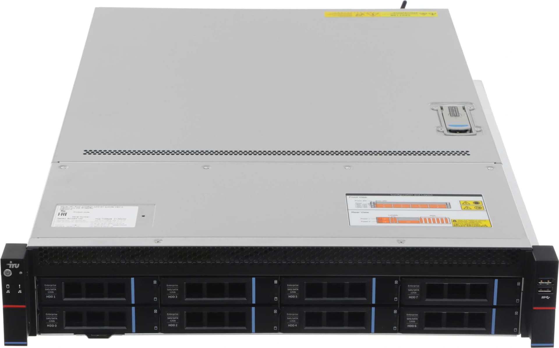 Сервер IRU Rock g2208ig3 2x4310 2x32Gb С621 AST2500 2xGigEth 2x1300W w/o OS (2155743) - фото 4