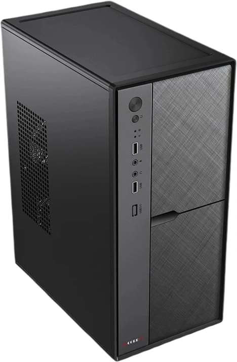 Корпус Accord ACC-1603 черный без БП mATX 1x80mm 2xUSB2.0 audio - фото 3