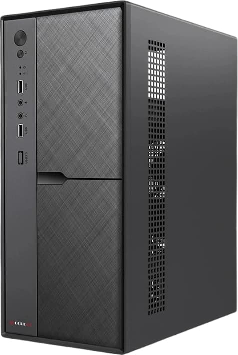 Корпус Accord ACC-1603 черный без БП mATX 1x80mm 2xUSB2.0 audio - фото 4
