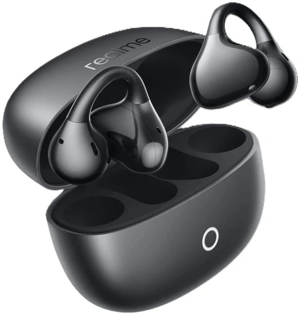 Гарнитура накладные Realme Buds Clip черный беспроводные bluetooth клипса (6941764477667) - фото 4