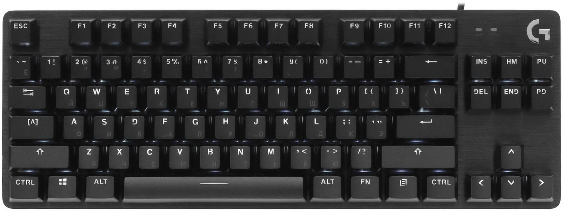 Клавиатура Logitech G412 TKL механическая черный USB for gamer LED (920-010449) кабель 1.8м - фото 5