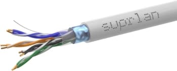 Кабель сетевой информационный Suprlan Standard 01-1031-1 кат.5E F/UTP 4 пары 24AWG PVC внутренний 305м серый - фото 2