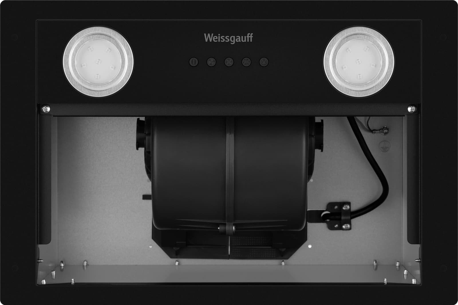 Вытяжка встраиваемая Weissgauff Dubhe 450 Black Edition черный управление: кнопочное (1 мотор) - фото 5