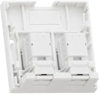 Розетка Nikomax NMC-WO2UD2-FT-ST-WT информ. Keystone RJ45 2 кат.5E UTP бел. - фото 5