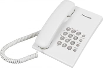 Телефон проводной Panasonic KX-TS2350RUW белый - фото 2