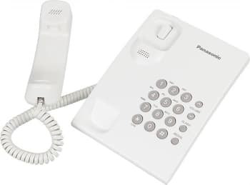 Телефон проводной Panasonic KX-TS2350RUW белый - фото 5