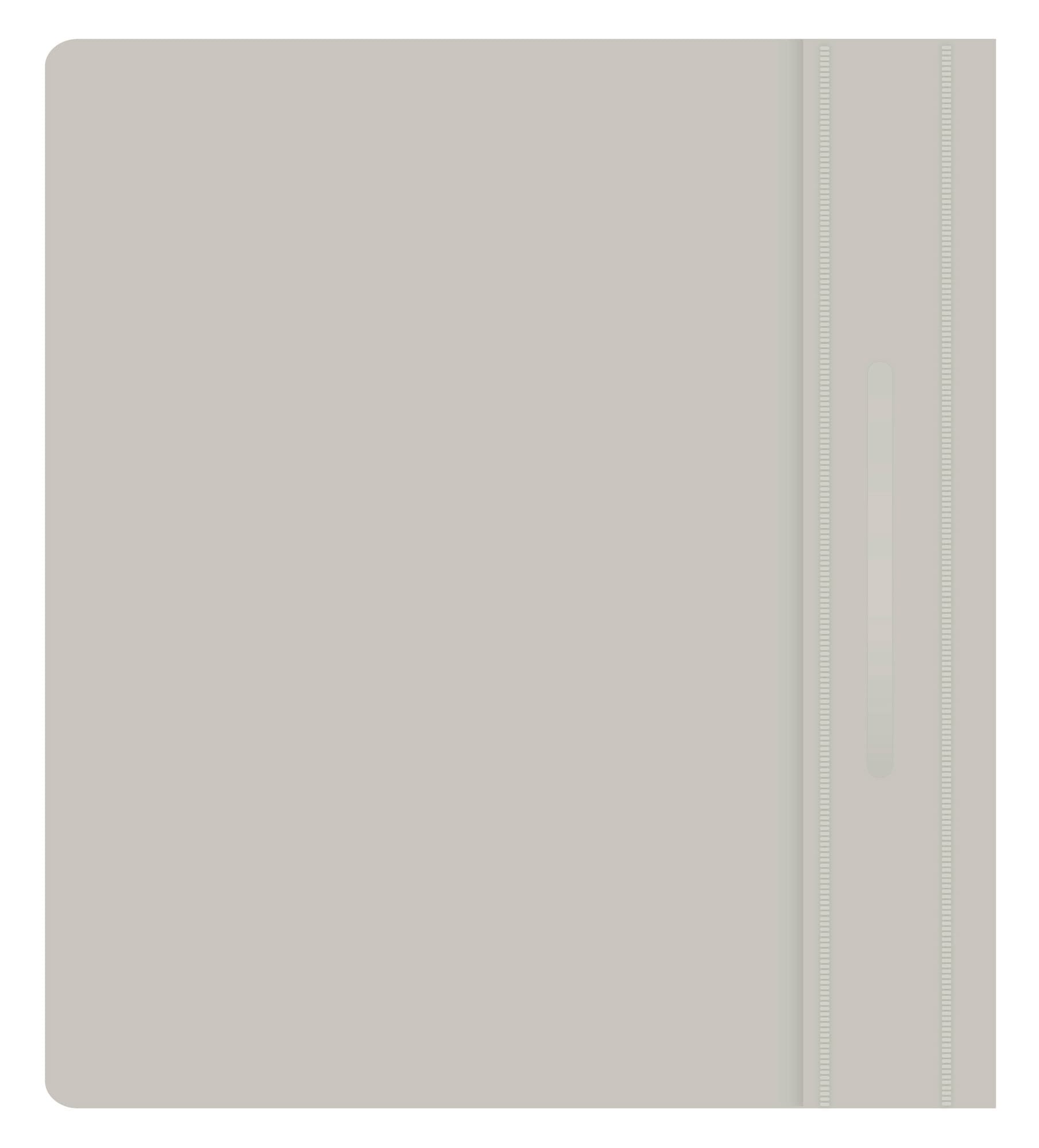 Папка-скоросшиватель Бюрократ Люкс -PSL20A5GREY A5 прозрач.верх.лист пластик серый 0.14/0.18 - фото 2