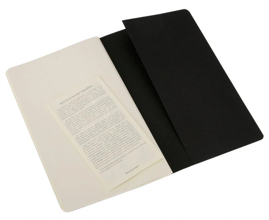 Блокнот Moleskine CAHIER JOURNAL QP318 Large 130х210мм обложка картон 80стр. нелинованный черный (3шт) - фото 3