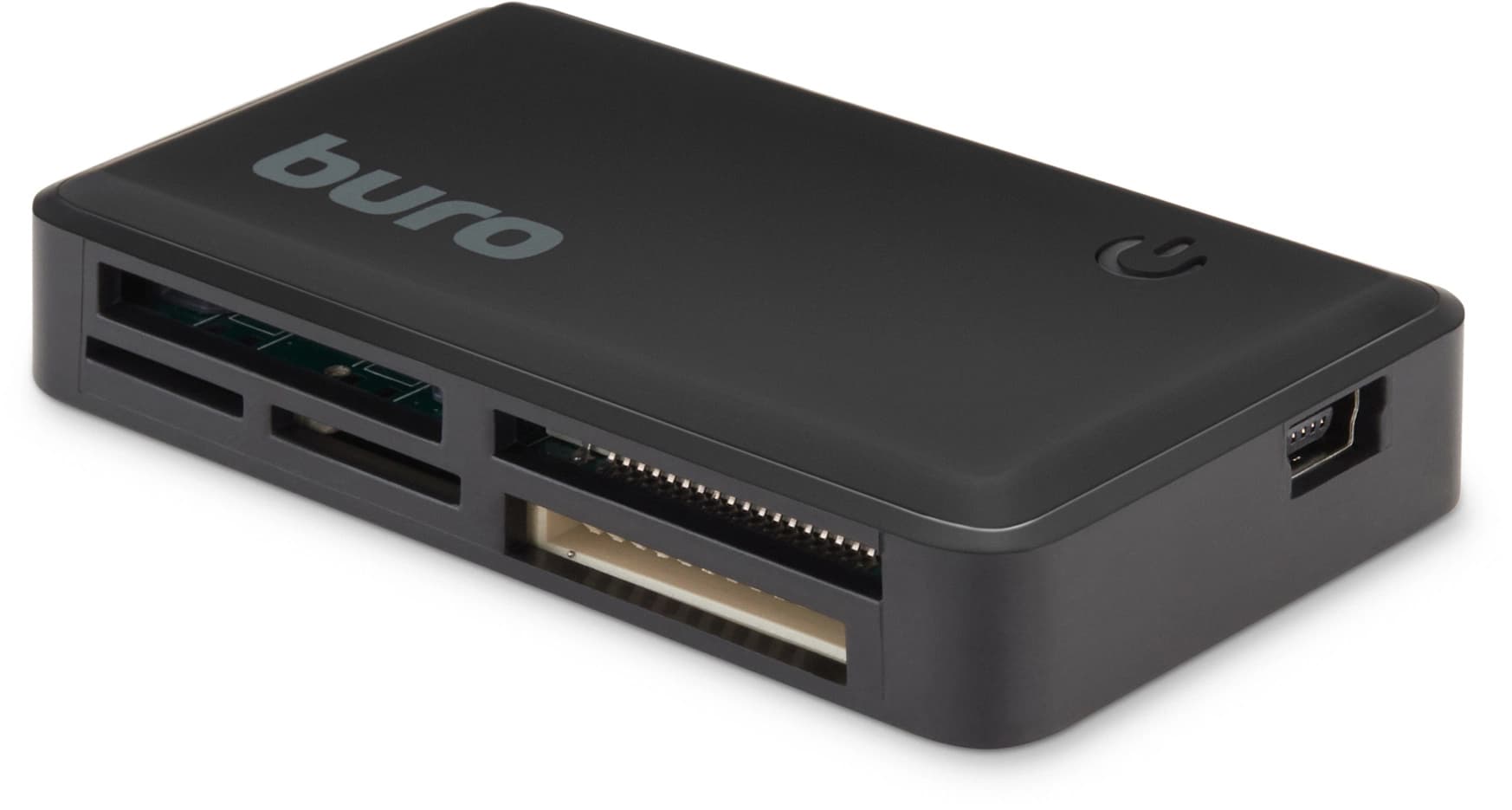 Устройство чтения карт памяти USB2.0 Buro BU-CR-151 черный - фото 4