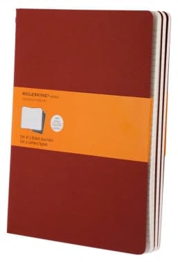 Блокнот Moleskine CAHIER JOURNAL CH121 XLarge 190х250мм обложка картон 120стр. линейка клюквенный (3шт) - фото 2