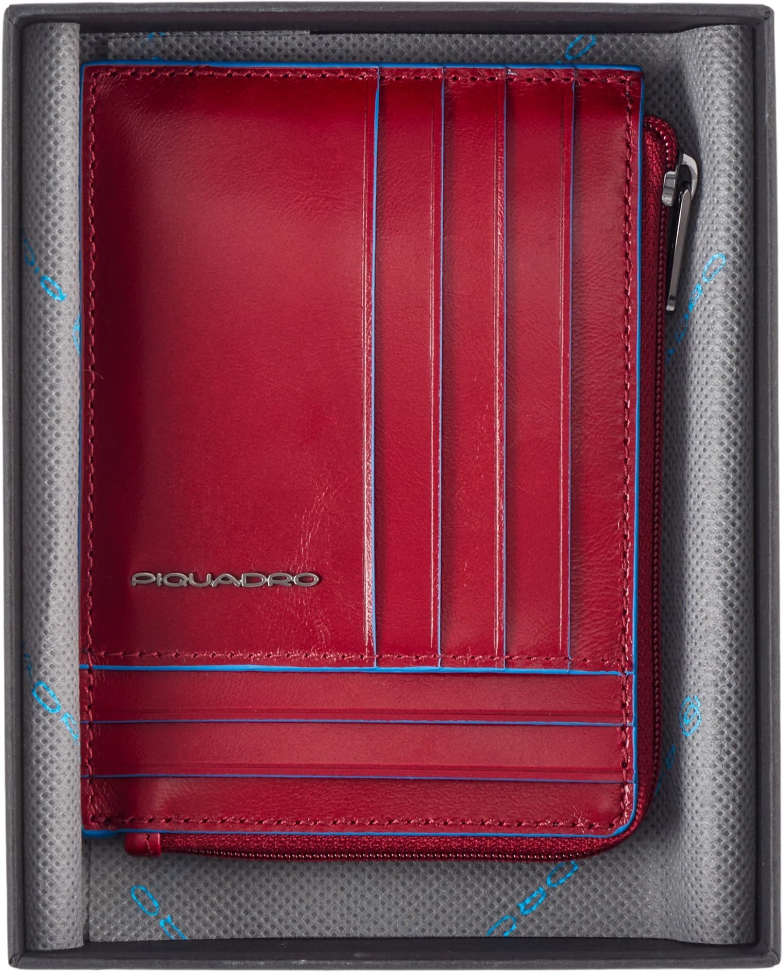 Чехол для кредитных карт Piquadro Blue Square PU1243B2R/R красный натур.кожа - фото 3