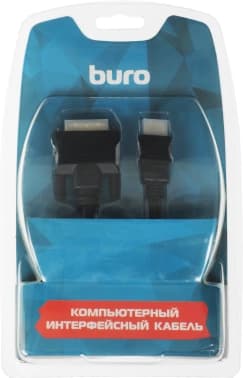Кабель аудио-видео Buro HDMI (m)/DVI-D (Dual Link) (m) 1.8м. позолоч.конт. черный (BHP RET HDMI_DVI18) - фото 5