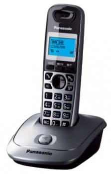 Р/Телефон Dect Panasonic KX-TG2511RUM серый металлик/черный АОН - фото 2