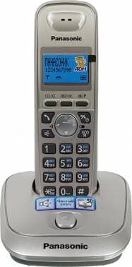 Р/Телефон Dect Panasonic KX-TG2511RUN платиновый/черный АОН - фото 2