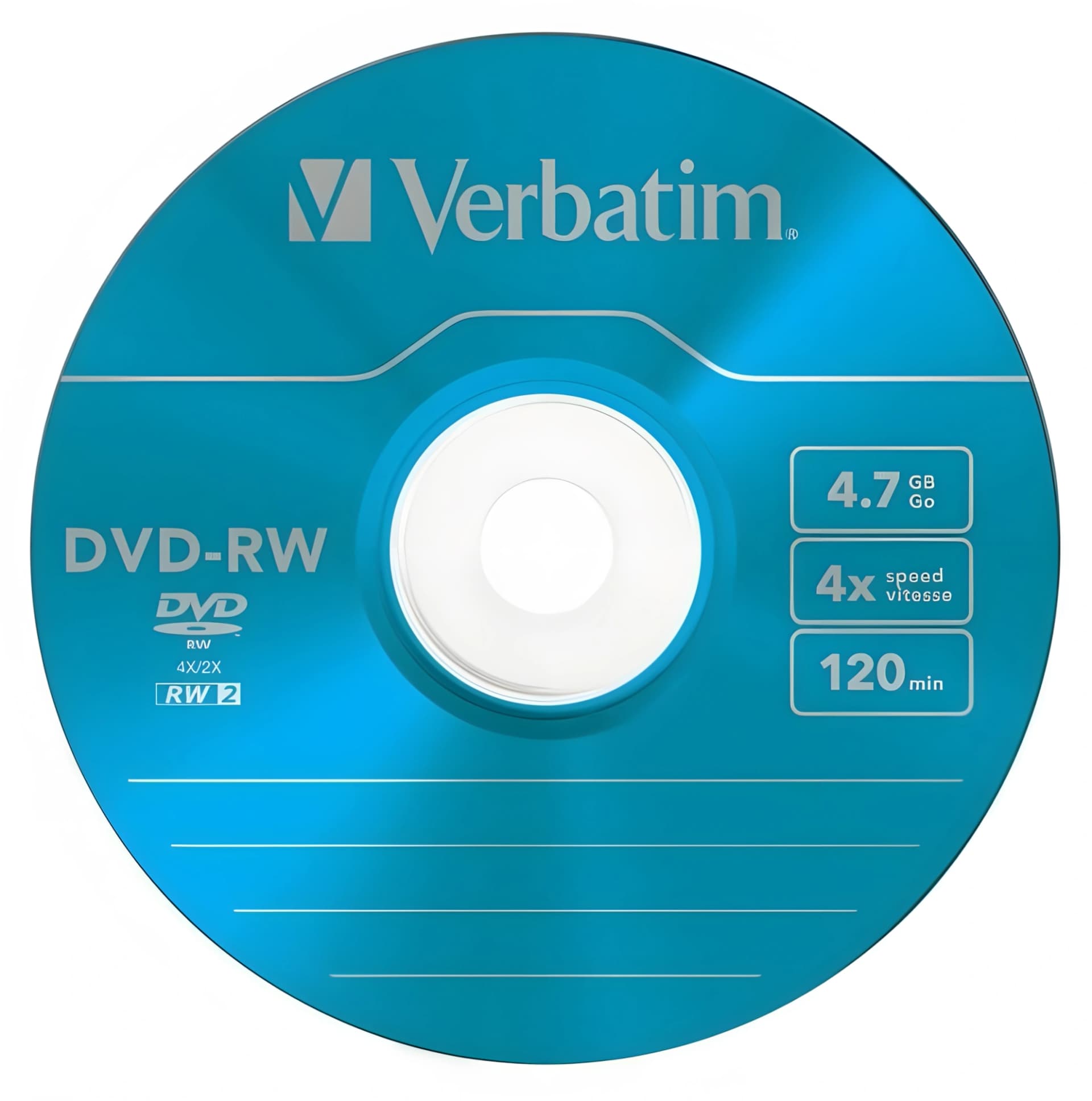 Диск DVD-RW Verbatim 4.7Gb 4x Slim case (5шт) Color (43563) - фото 3