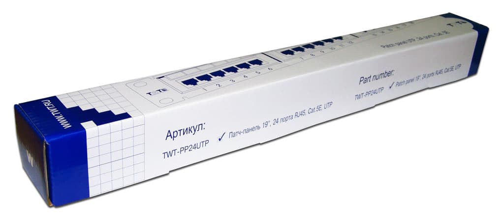 Патч-панель Lanmaster TWT-PP24UTP 19" 1U 24xRJ45 кат.5E UTP - фото 2