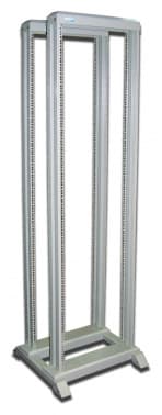 Стойка двухрамная Lanmaster TWT-RACK2-42U-6X8 42U 600ммX800мм серый - фото 2