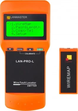 Тестер кабельный Lanmaster LAN-PRO-L оранжевый/черный - фото 2