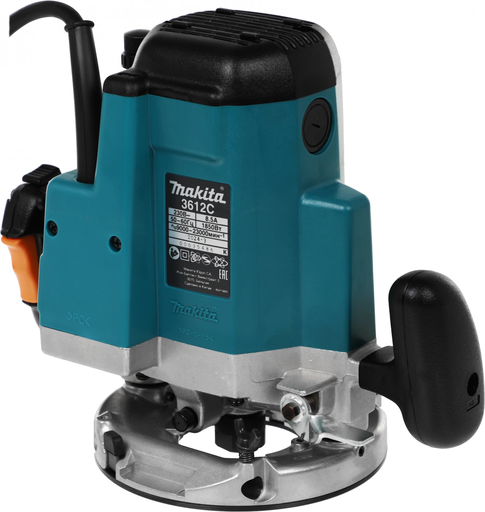 Фрезер Makita 3612C 1850Вт 23000об/мин макс.ход:60мм - фото 5