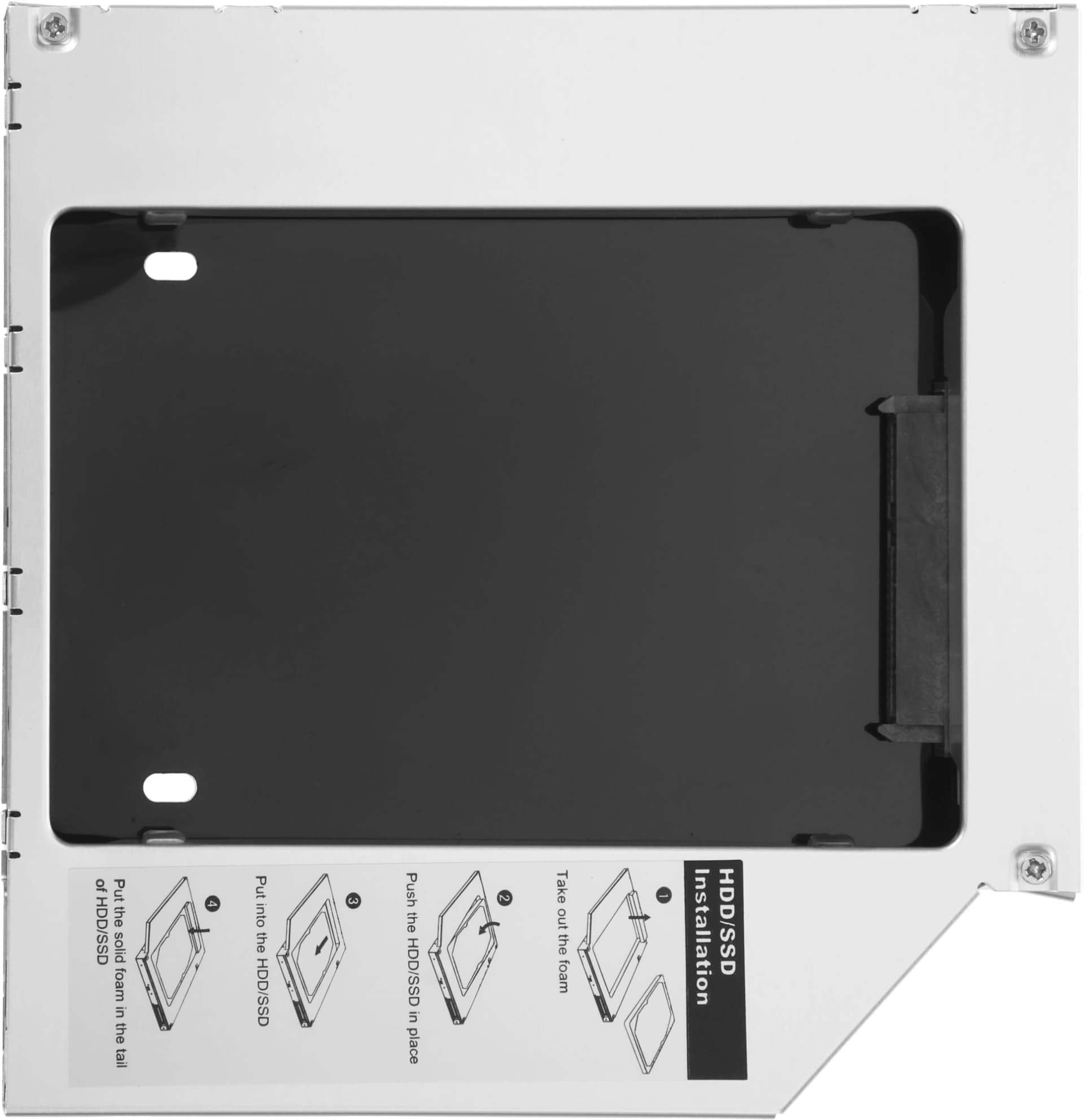 Сменный бокс для HDD AgeStar SSMR2S SATA металл серебристый 2.5" - фото 3