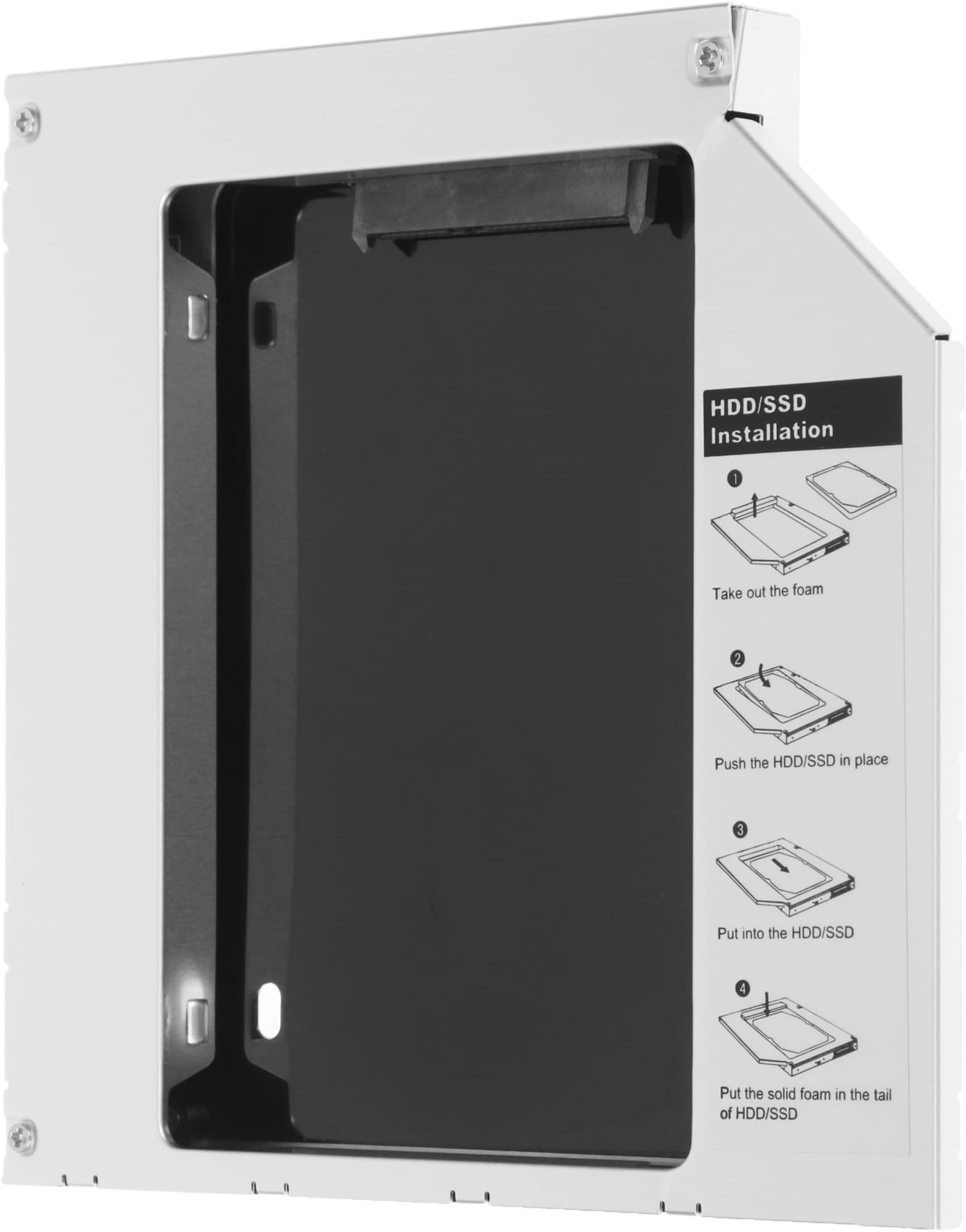 Сменный бокс для HDD AgeStar SSMR2S SATA металл серебристый 2.5" - фото 5