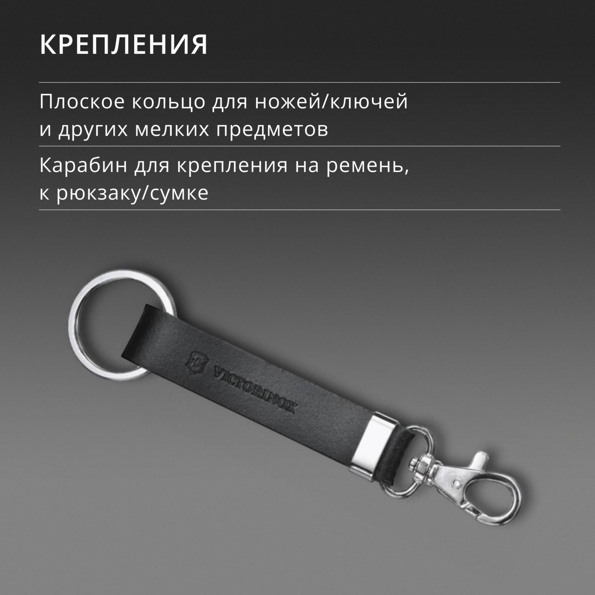 Подвеска для ремня Victorinox 4.1853 черный 70мм блистер - фото 4